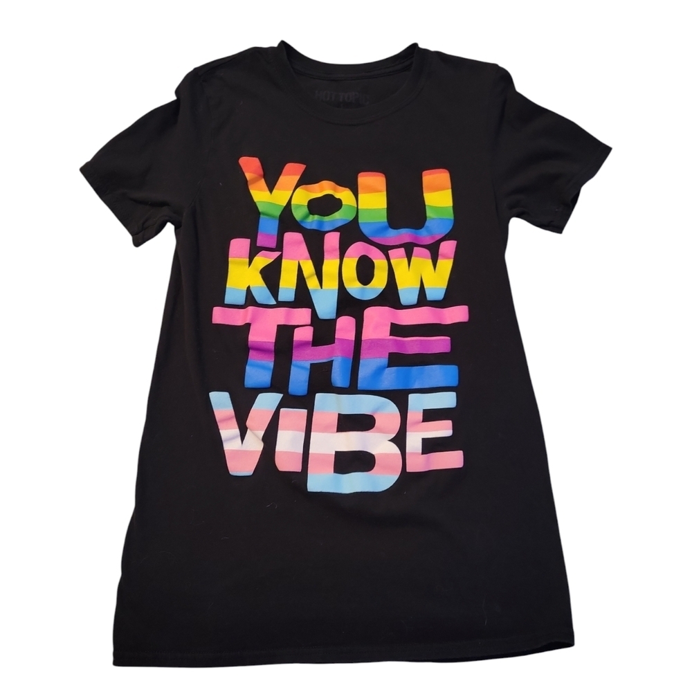 Unisex Small 🏳️‍🌈 🏳️‍⚧️ LGBT+ Pride Black Graphic T-Shirt